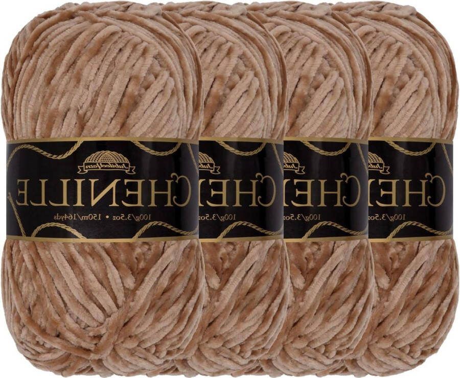 Chenille Garen Worsted Gewicht 103 Cannoli 100g Per Streng (4 Strengen)