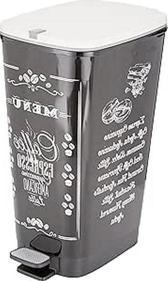 Chic Coffee Menu Afvalcontainer 50-60 Liter Plastic Meerkleurig 29x445x605 cm vuilnisbak 60 liter