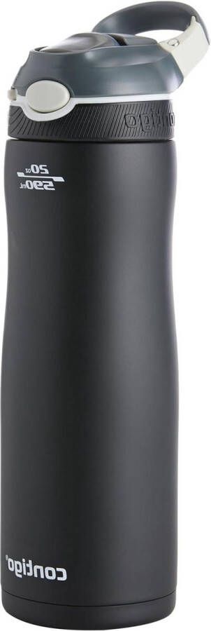 Chill drinkfles met rietje BPA-vrije roestvrijstalen waterfles lekvrij 24 uur koel voor sport en wandelen 590 ml