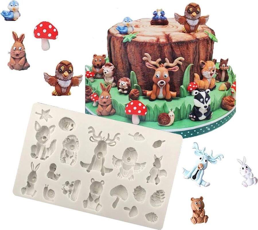Chocolade vorm silliconen Gietvorm 3D Dieren Mallen Taart Snoep Bakvormen Zeep Fondant Cakevormen DIY Crafts