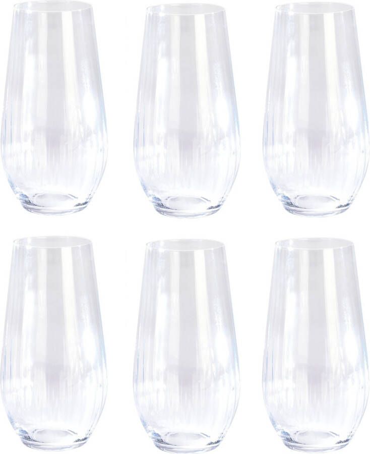 Merkloos Christine 6 stuks Klassieke Kristalglas Waterglazen 580 ml