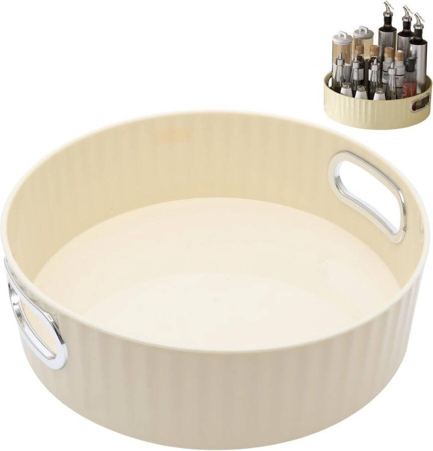 Circulaire roterende organizer koelkast 22 cm multifunctionele Lazy Susan draaitafel moderne roterende organizer keuken voor kruidensauzen fruit cosmetica