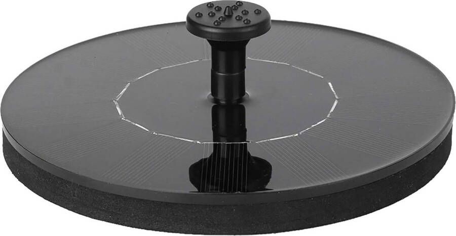 Circular Submersible Solar Fountain Pump 4 Nozzles 1.4W 180L H for Pond Pool Aquarium Garden