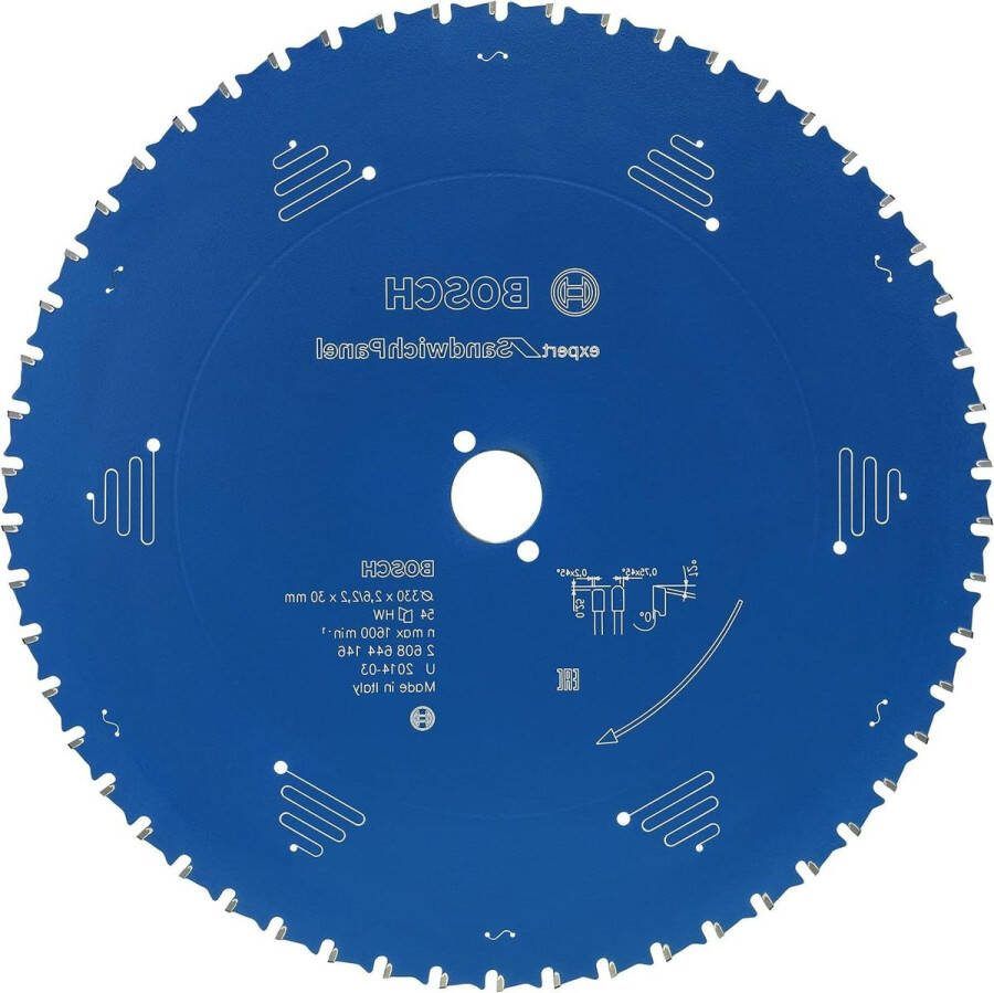 Cirkelzaagblad voor sandwichpaneel 210 mm 24 20 x 30 mm 36 tanden professioneel en experts De beste accessoires voor cirkelzagen