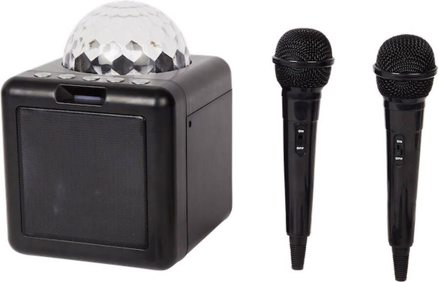 Cisa Home Karaokeset inclusief 2 microfoons USB-C aansluiting en bluetooth