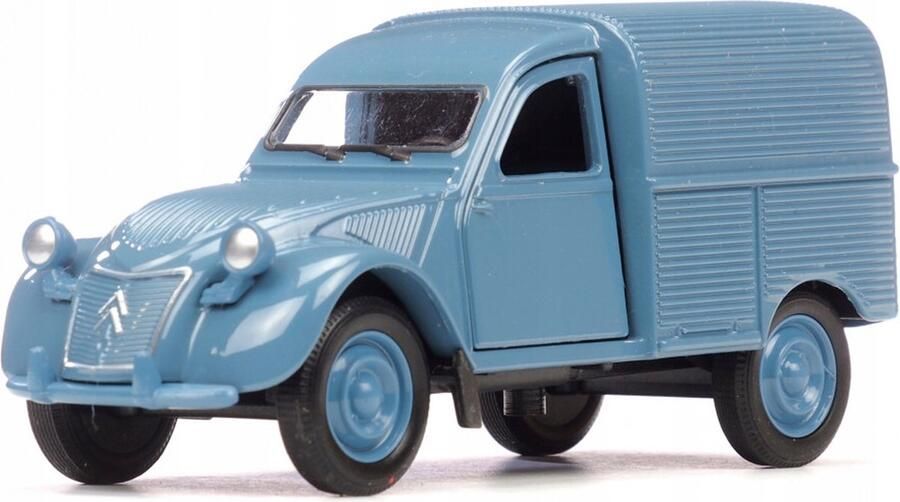 Citroën 2CV Fourgonnette (Blauw) (10 cm) 1 34 Welly Modelauto Schaalmodel Model auto