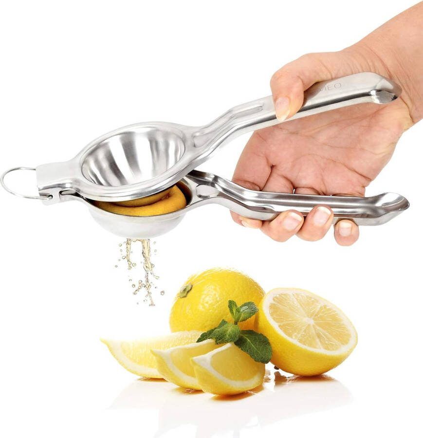 Citroenpers van roestvrij staal duurzame citruspers handpers vaatwasmachinebestendig handmatige limoenpers handmatig citruspers