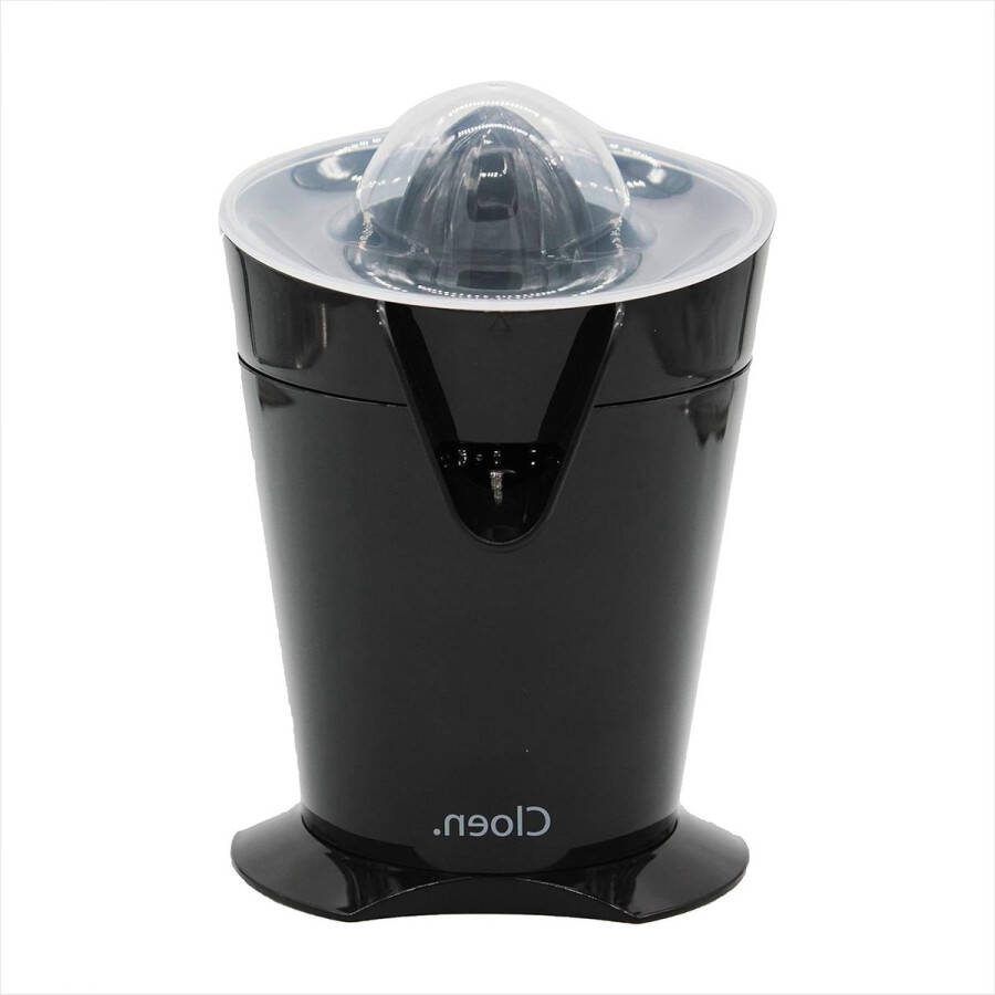 Citrus juicer with built-in pulp filter and direct juice spout Dishwasher safe 40 W power Black plastic