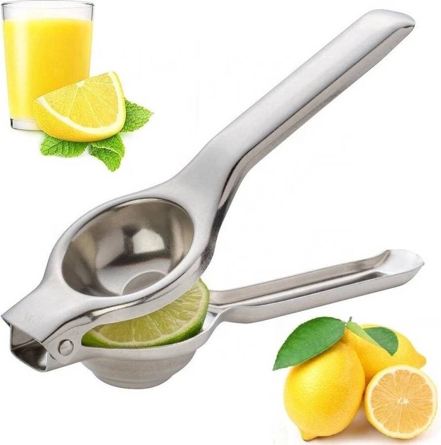 Merkloos Sans marque Citruspers handmatig Limoenpers Citroenpers Juicer Limoenknijper RVS Citruspersen Handmatige fruitpers Metaal