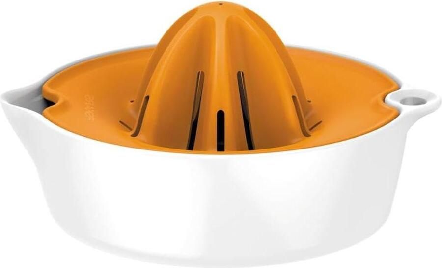 Citruspers met sapreservoir diameter 119 cm kunststof Functional Form wit-oranje Beste prijs citruspers
