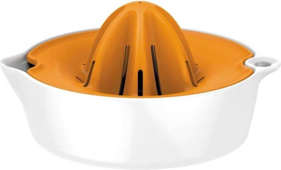 Citruspers met sapreservoir diameter 119 cm kunststof Functional Form wit oranje 1016125 citruspers