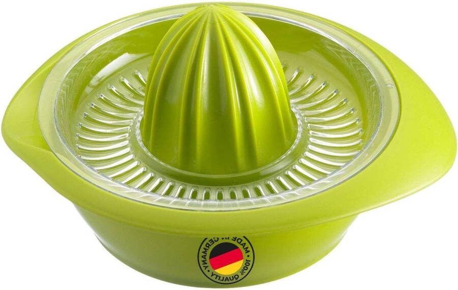 Citruspers met sapreservoir diameter 187 cm inhoud 0 5 l kunststof Limetta appelgroen citruspers
