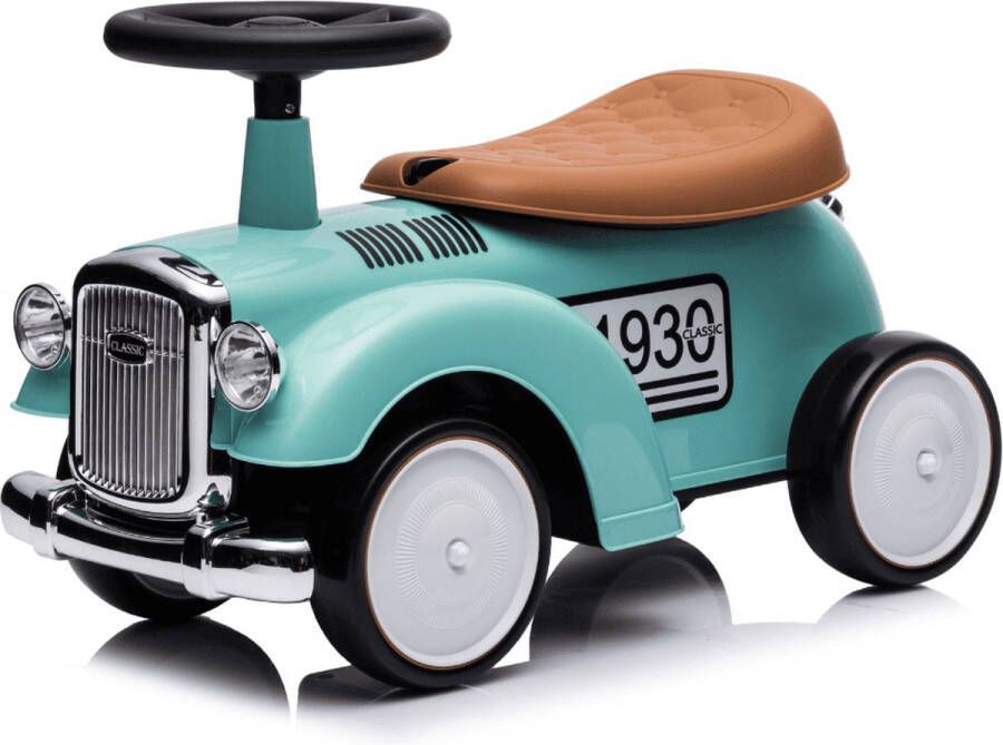 Classic 1930 Loopauto Rubberen wielen 1 tot 3 jaar Opbergbox Groen