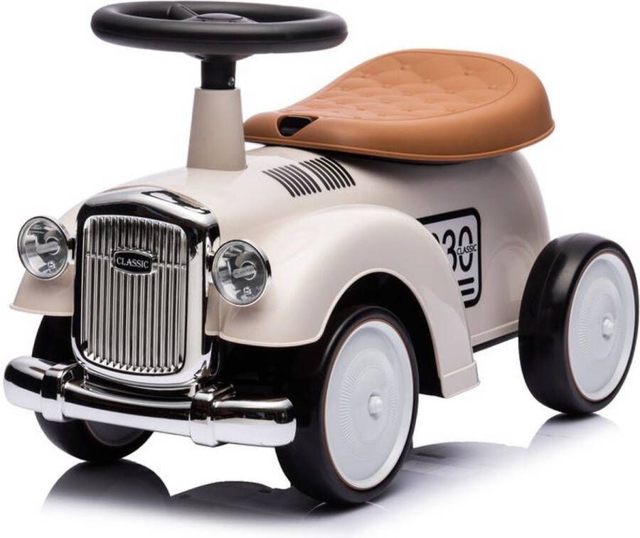 Classic 1930 Loopauto voor kinderen wit