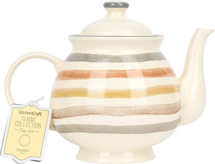 Classic Collection Theepot 1 4 Liter 22 x 11 5 x 19 cm Keramiek Meerkleurig