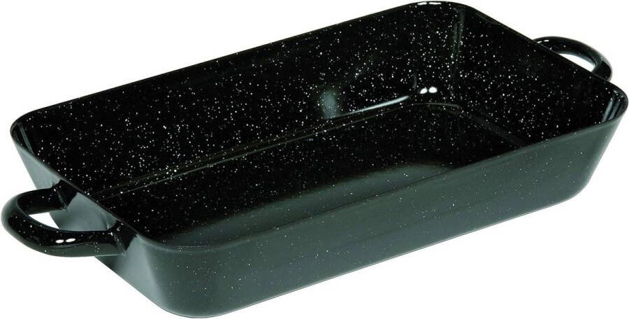 Classic-Fry Pans Rechthoekige Bakplaat Afmeting 37 X 62 cm Zwart Rechthoekige Bakplaat Classic-Fry Pans