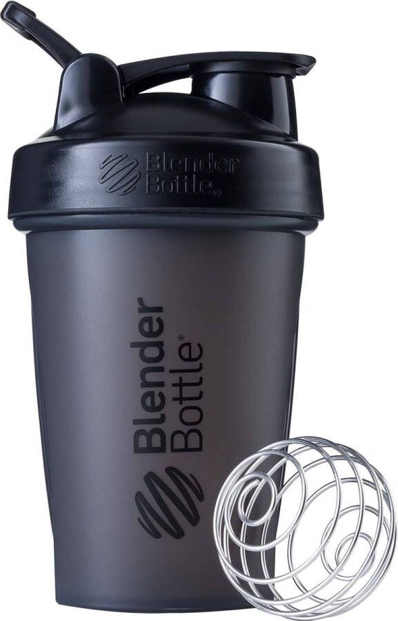 Classic Loop Shaker met optimaal geschikt als eiwitshaker proteïneshaker waterfles drinkfles 400 ml zwart