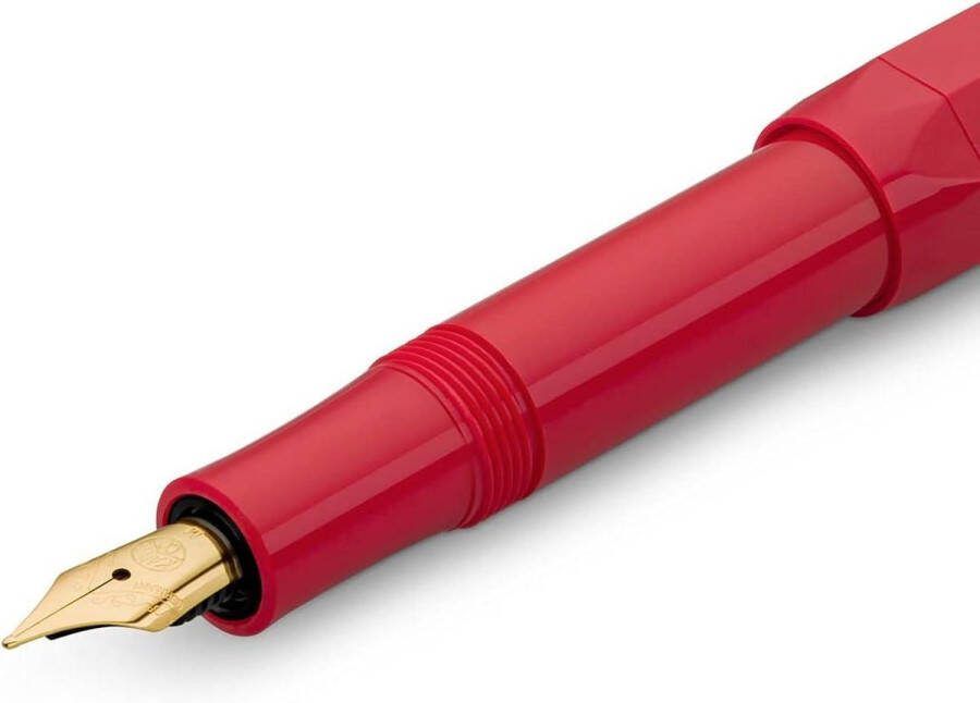 Classic Sport Vulpen 23 karaat vergulde stalen veer inktpatronen 135 cm extra fijn rood
