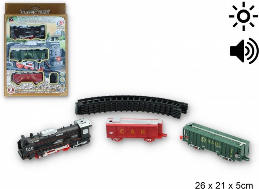 CLASSIC TRAIN TREINSET 9PCS