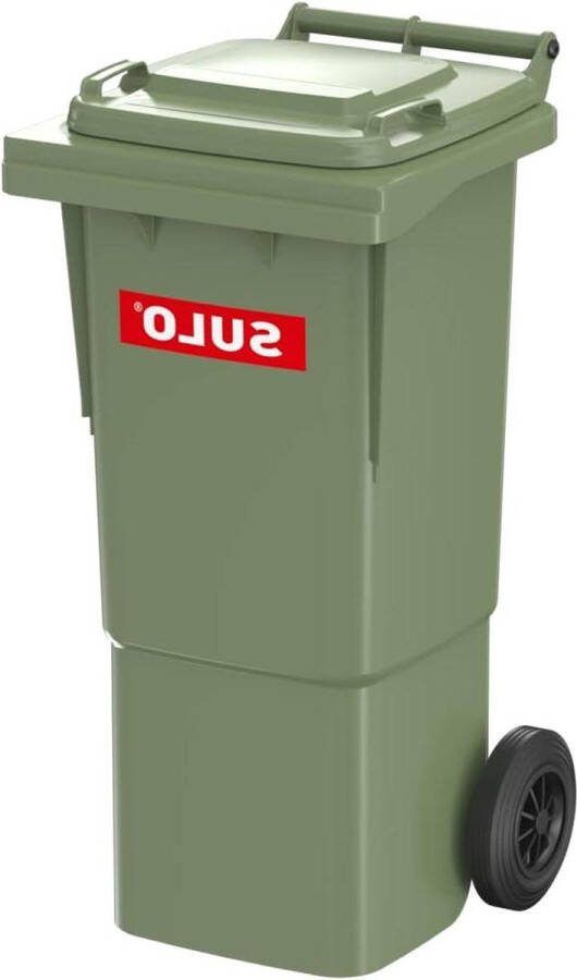 CLASSIC vuilnisbak 60 liter groen RAL6011 buiten gebruik grote capaciteit vuilnisbak 60 liter
