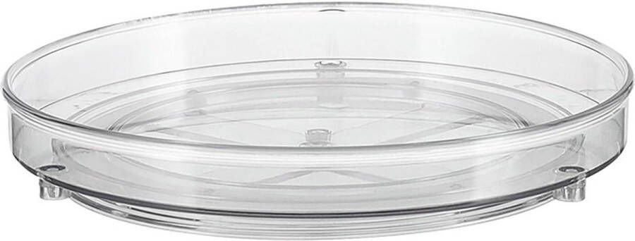 Clear Plastic Lazy Susan Draaitafel Organizer 360 Roterende Spice Rack voor Koelkast-Pantry Keukenkast Organisator