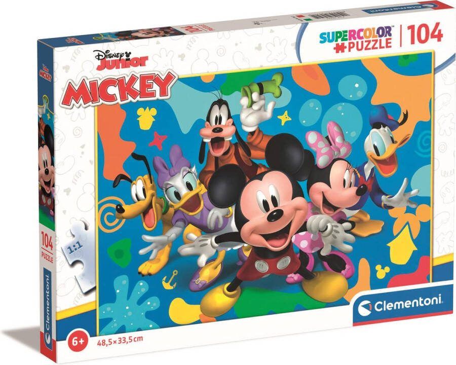 Clementoni Puzzel 104 Stukjes Mickey And Friends Kinderpuzzels 6-8 jaar 25745