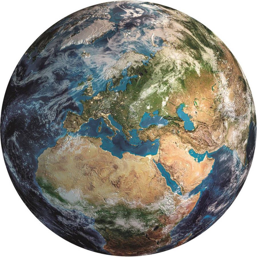 Clementoni Puzzel 500 Stukjes Round Space Collection Earth Puzzel Voor Volwassenen en Kinderen 14-99 jaar 35152