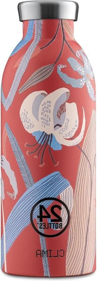 Clima Fles 05 L Scarlet Lily (24B921) Duurzame Waterfles van RVS