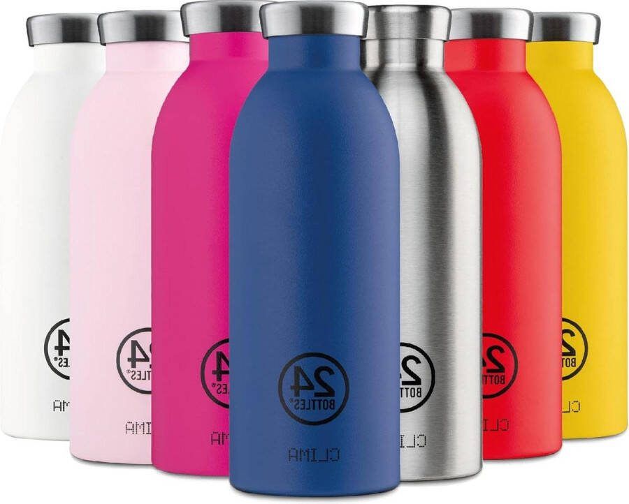 Clima Fles 0.5 L Taxi Geel Duurzame Waterfles van 24BOTTLES