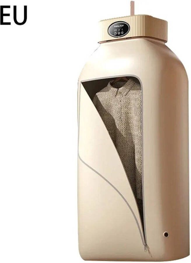 Clixify Multifunctionele Droger Beige met afstandsbediening Elektrische Wasdroger Draagbare Compacte Opvouwbare Wasdroger Tijdsinstelling Roze
