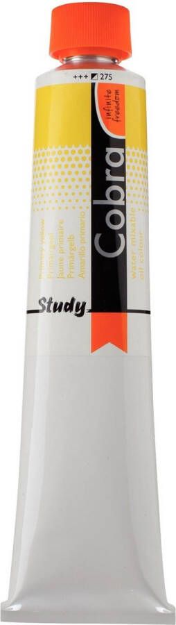 Cobra Study Water Vermengbare Olieverf Tube Primairgeel 275 200 ml