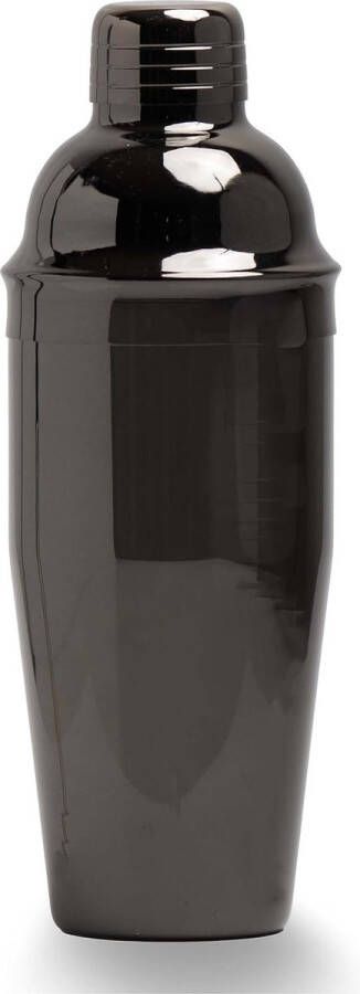 Cocktail Shaker RVS 750 ml met Geïntegreerde Zeef Zwart