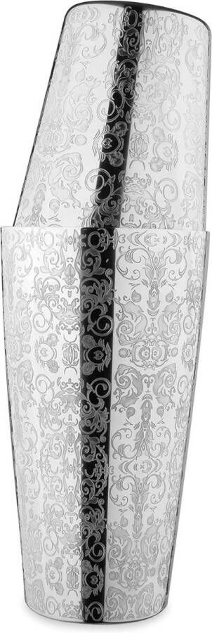 Cocktail Shaker van roestvrij staal professionele Boston Shaker hoogwaardige baraccessoires 2-delig 750 ml (gegraveerd)
