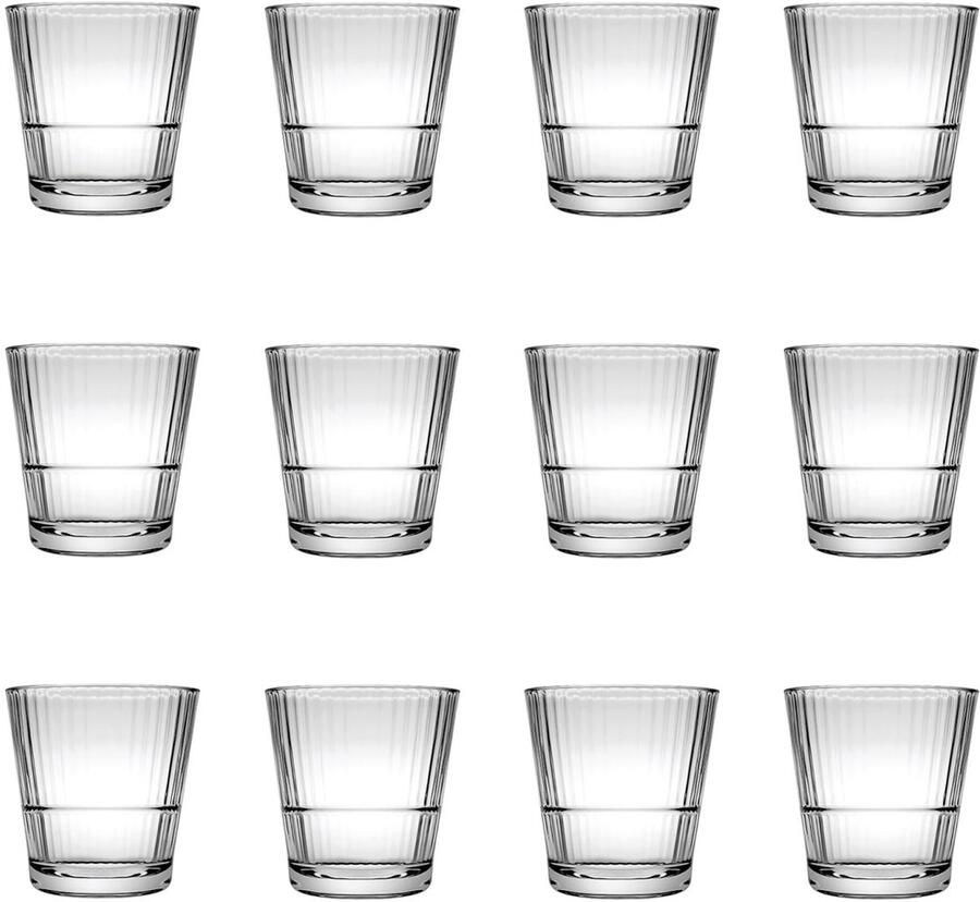 Cocktailglazen whiskey glazen 12 Set Grande Sunray 390 ml