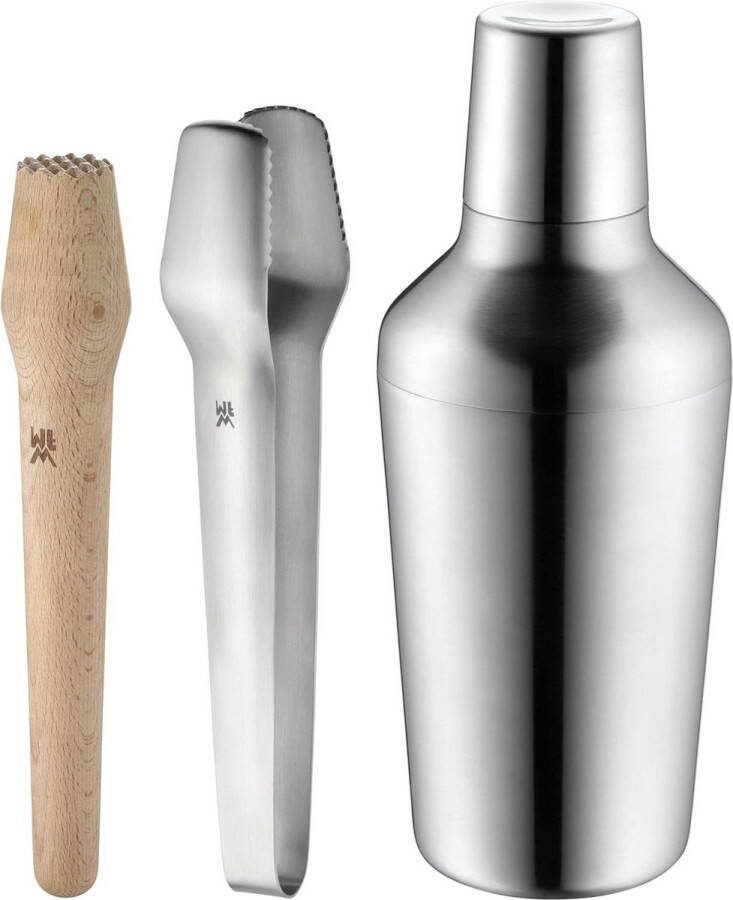 Cocktailset 5-delig Matroschka barset roestvrij staal cocktailshaker 700 ml barmaat cocktailzeef ijstang en stamper op te bergen