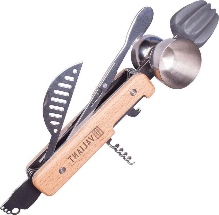 Cocktailset 9-in-1 Cocktail Maker Multi-Tool Set Valiant Cocktailset Gietijzeren Set met 9 Essential Cocktail Tools