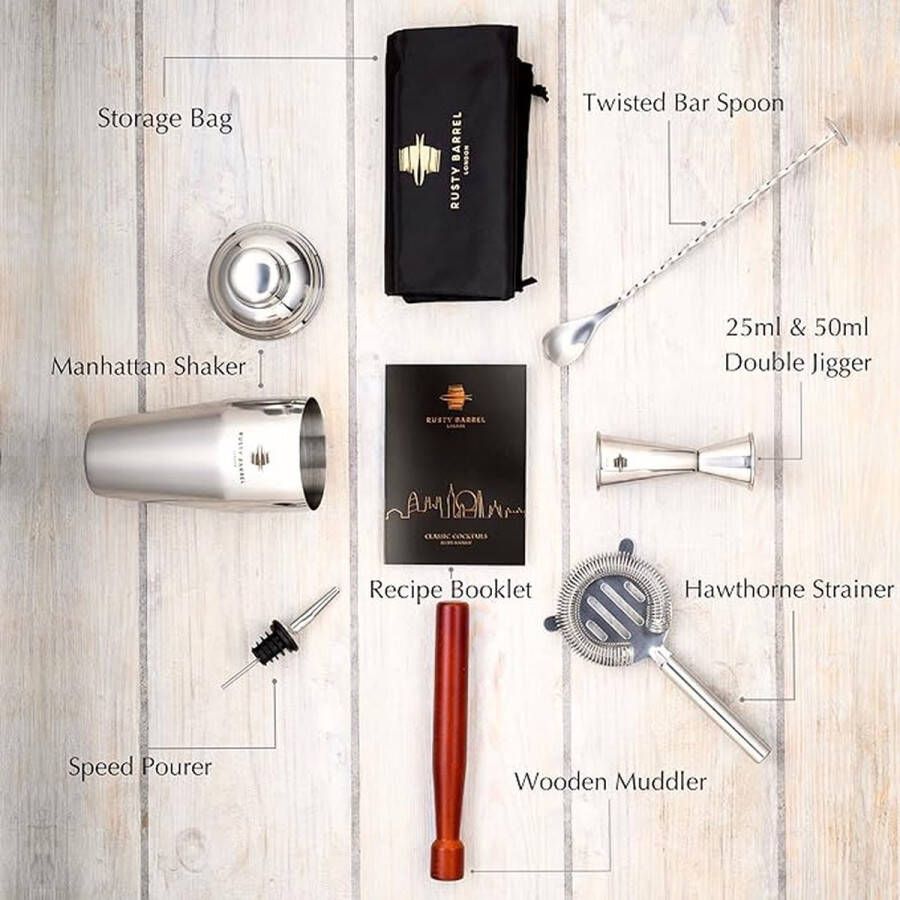 Cocktailshaker set Premium cocktailshakerset