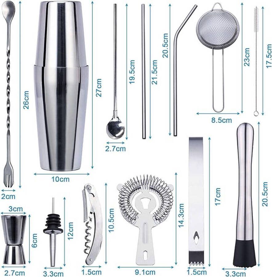 Cocktailshaker set Premium cocktailshakerset