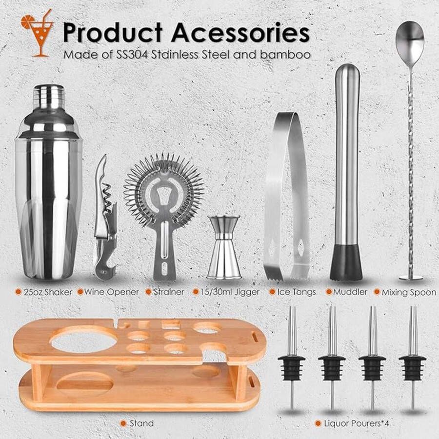 Cocktailshaker set Premium cocktailshakerset