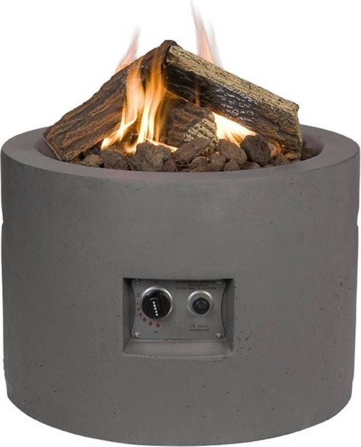 Happy Cocooning Cocoon vuurtafel rond klein taupe