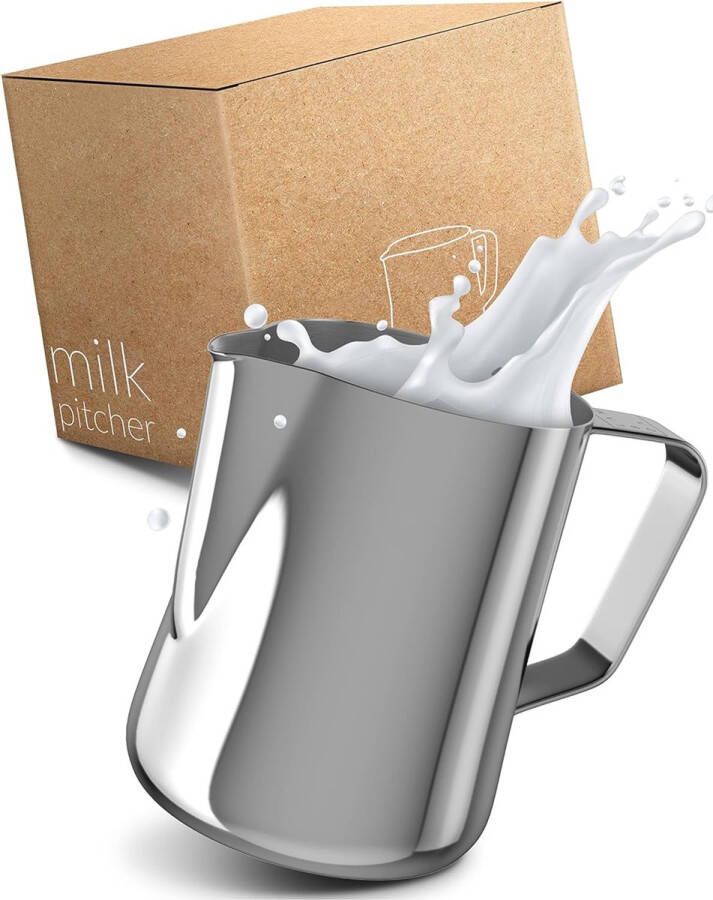 Coffee Barista melkkannetje roestvrij staal 600ml I Classic