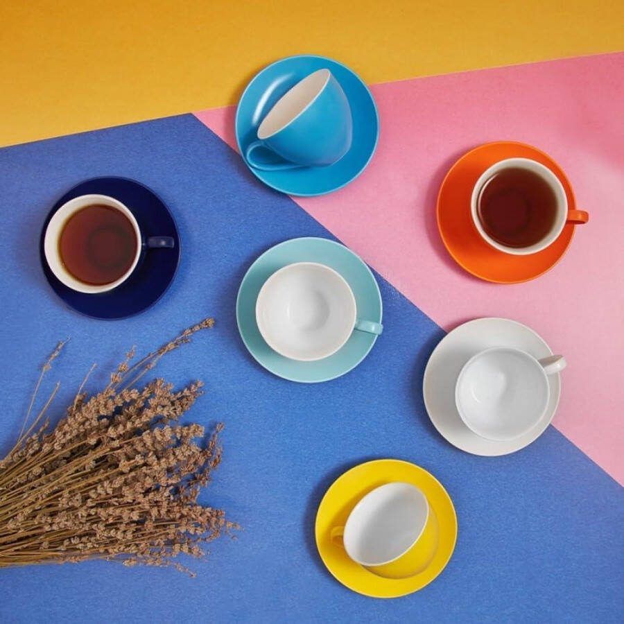 Coffee Mug Set for 6 People 220 ml Traditional Turkish Coffee Cups Saucer Set Espresso Cups Mochat Cups Cappuccino Need Content in HTML koffiekopjes set van 6