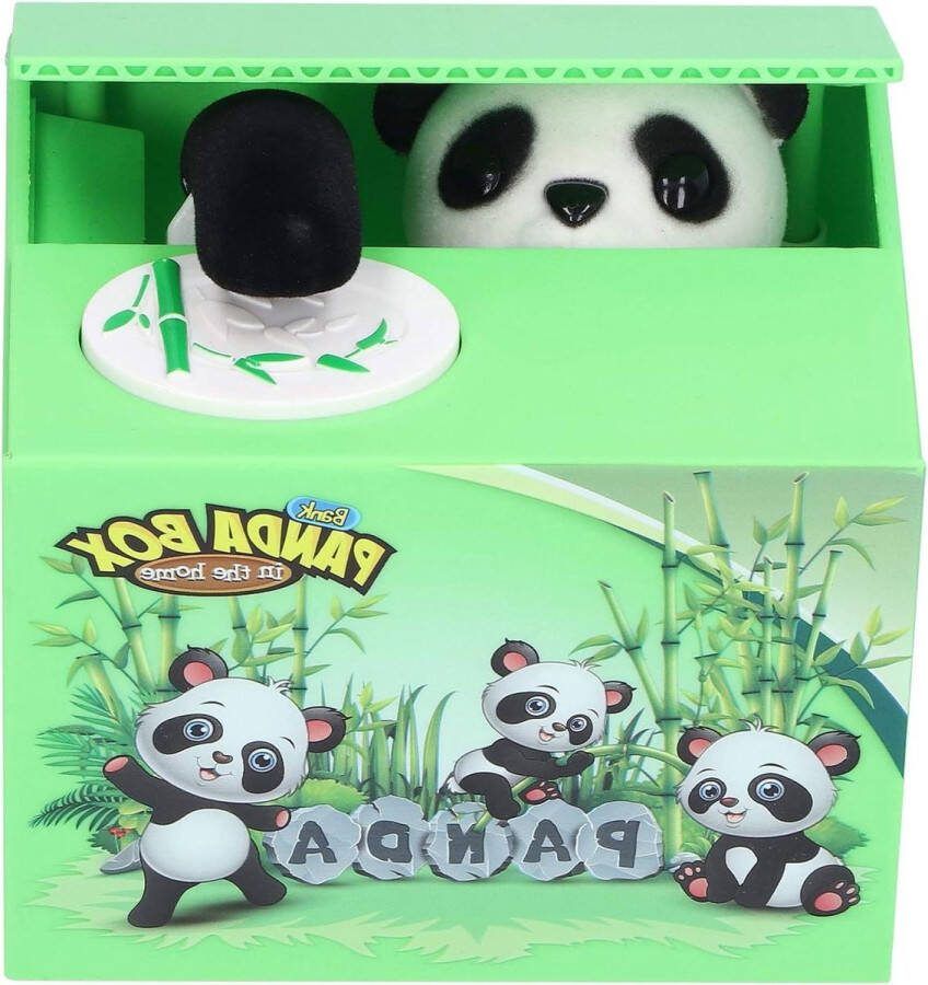 Coin Panda Box Geautomatiseerde elektronische geldbank voor kinderen Stelen en Cat spaarpot Gift om geld te sparen