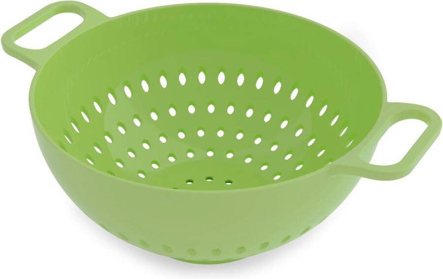 Colander zeef hoogglans afwerking groen large