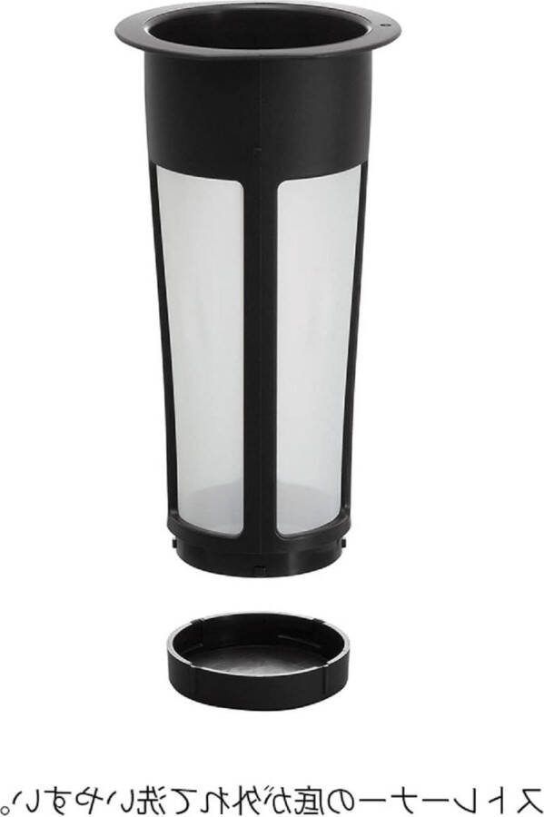 Cold Brew koffiepot 600ml zwart Mizudashi Koffiepot