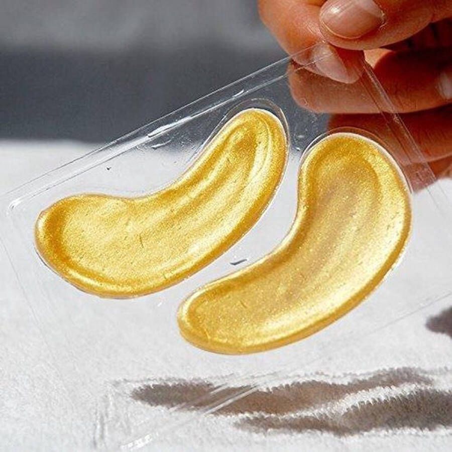 Vicius Collageen oogmasker van Gezichtsverzorging tegen wallen (10 sets) Eye pads tegen donkere kringen Hydrogel 24K goud