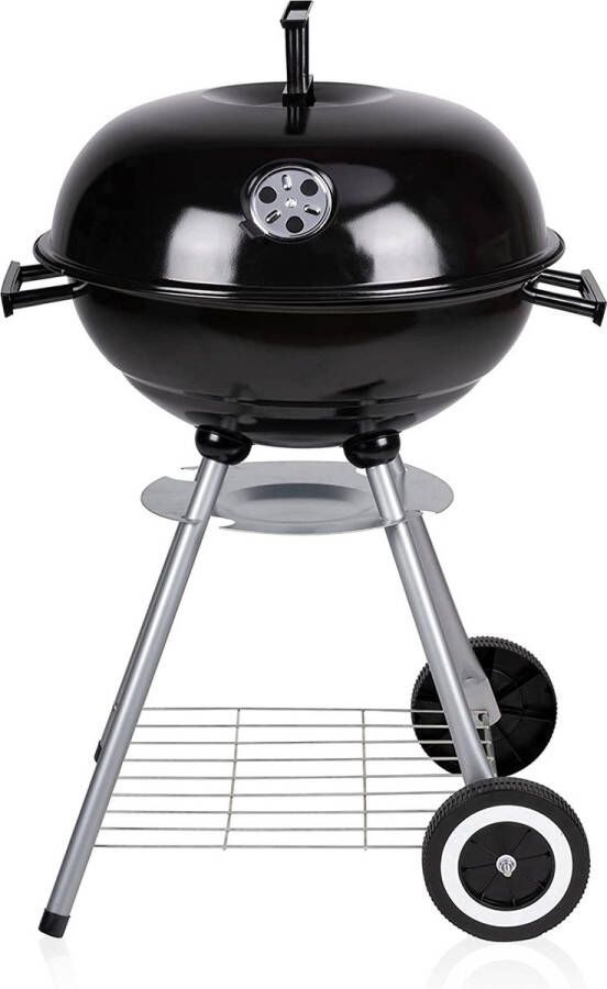 Collectie Houtskoolbarbecue – Kogelgrill 45 x 60 cm – Kogelgrill op Wielen – Zwart – Metaal