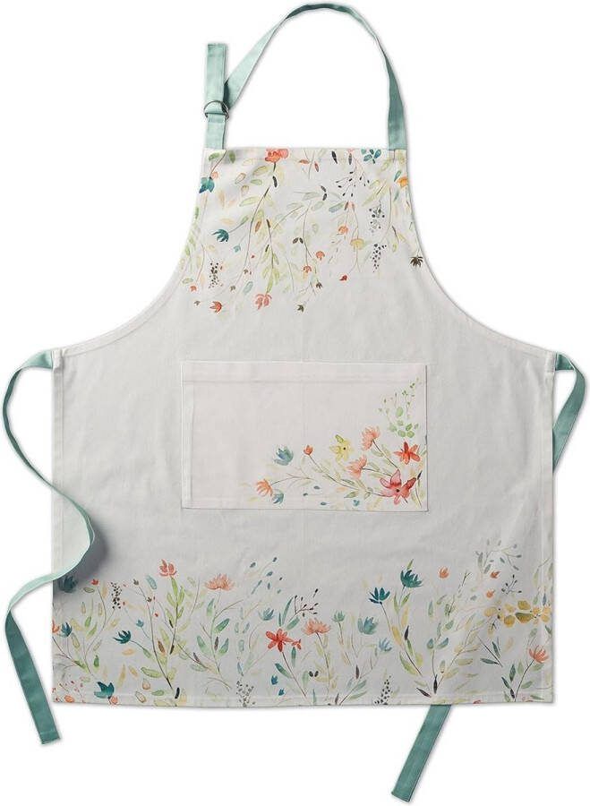 Colmar keukenschort 100% katoen verstelbare hals middenzak lange stropdassen dames heren chef-kok koken 70cm x 85cm Moederdag