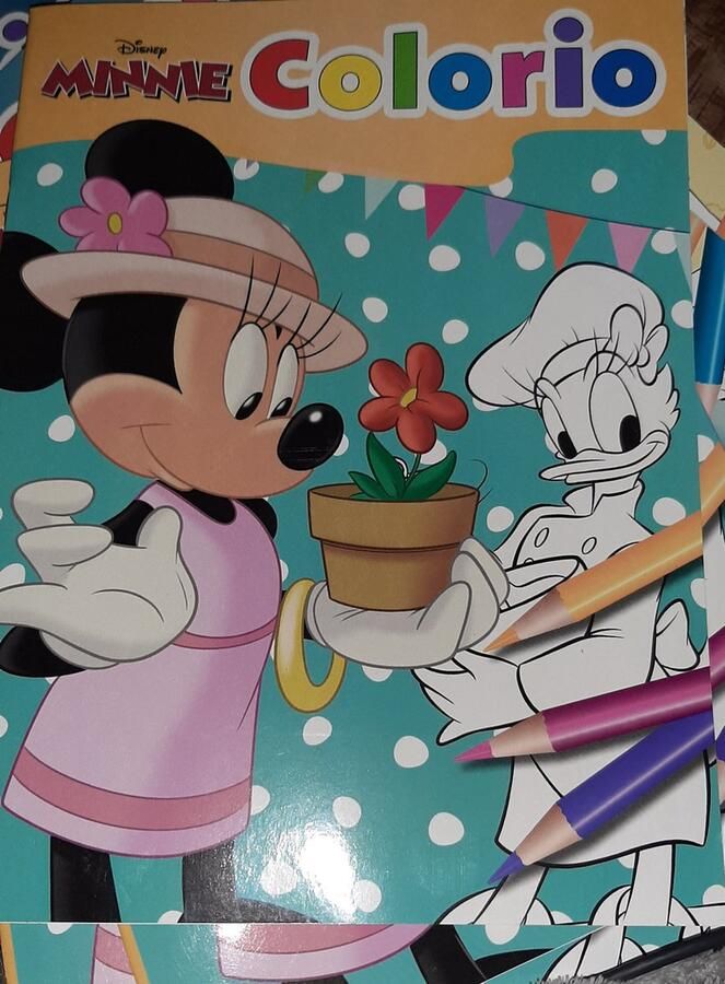 Colorio kleurboek Disney Minnie Mouse en katrien Duck tuinieren bloem zomer 32 kleurplaten