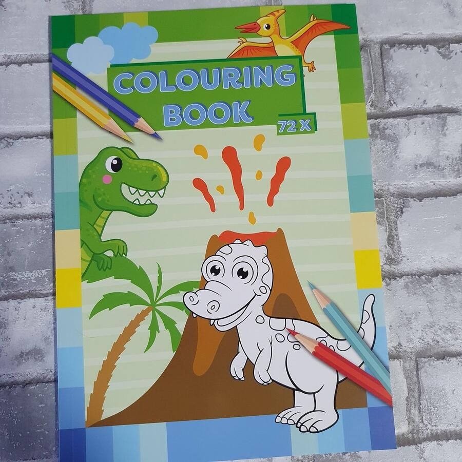Colouring book Dino's kleurboek 72 kleurplaten creatief